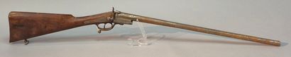 Fusil de chasse dit de braconnier, monocoup,...
