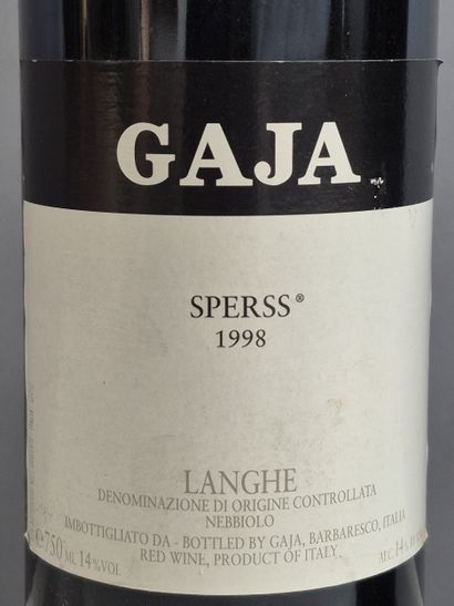 3 Bottles GAJA SPERSS 1998 - Langhe