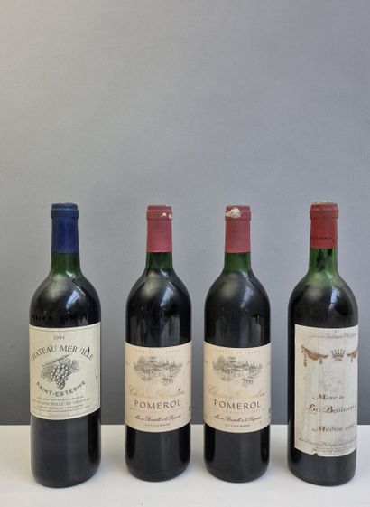 12 bottles BORDEAUX DIVERS 2 bottles Château...