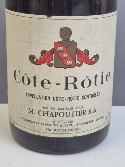 2 bottles CÔTE RÔTIE 1986 - Domaine CHAPOUTIER...