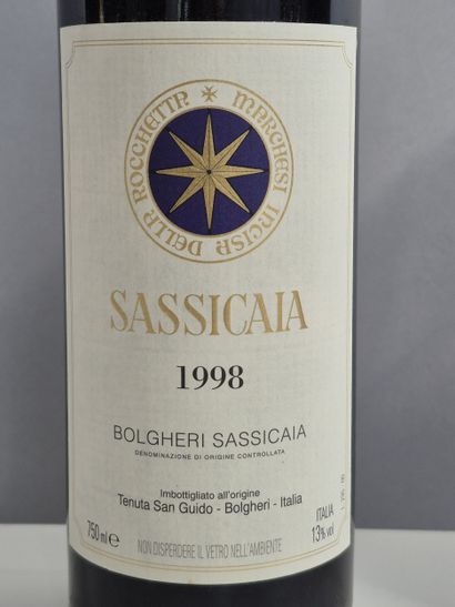 3 Bottles SASSICAIA 1998 - BOLGHERI