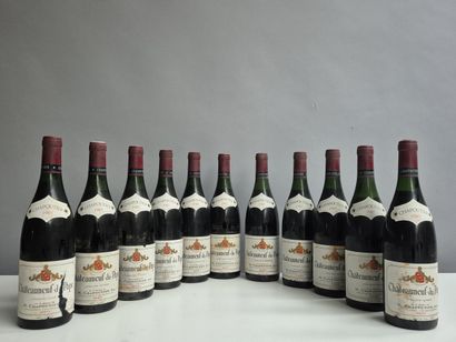 11 bottles CHATEAUNEUF du PAPE 1985 - Domaine...
