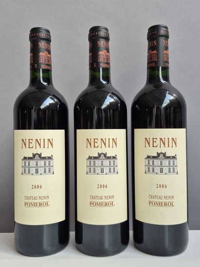 6 Bouteilles Château NÉNIN 2006 - Pomerol...