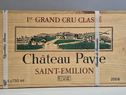 6 Bouteilles Château PAVIE 2006 - 1er Gcc...