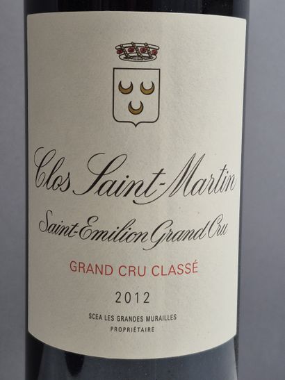 3 Bouteilles CLOS SAINT-MARTIN 2012 - Saint...