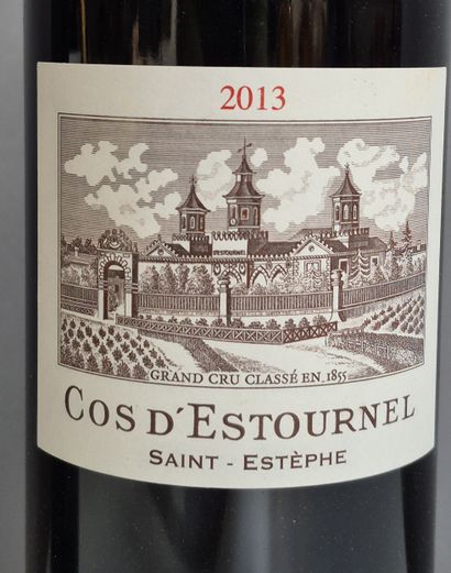6 Bouteilles Château COS D'ESTOURNEL 2013...