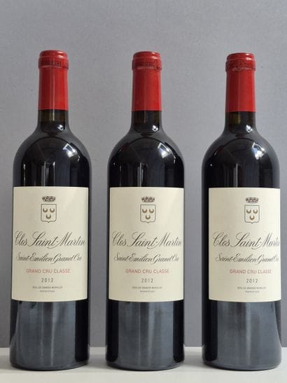 3 Bouteilles CLOS SAINT-MARTIN 2012 - Saint...