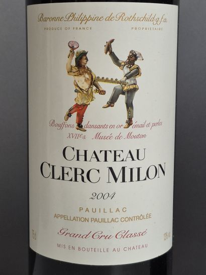6 Bouteilles Château CLERC MILON 2004 - 5e...