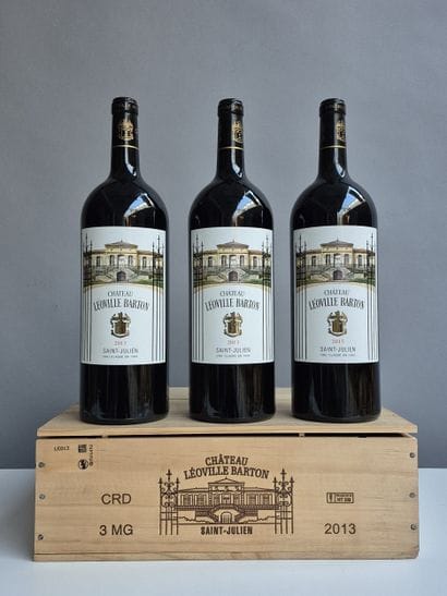 3 Magnums Château LÉOVILLE BARTON 2013 -...