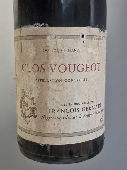 2 Bottles CLOS de VOUGEOT Grand cru 1980...