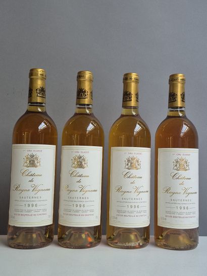 4 Bouteilles Château de RAYNE VIGNEAU 1996...