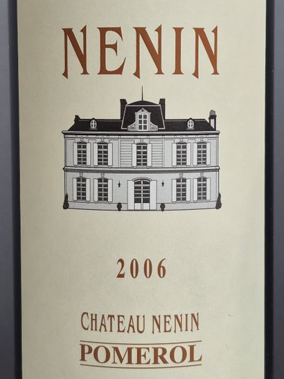 6 Bouteilles Château NÉNIN 2006 - Pomerol...