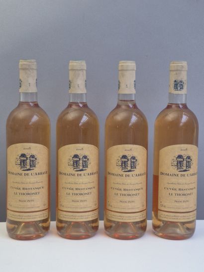 4 bottles Domaine de L'ABBAYE Le THORONET...