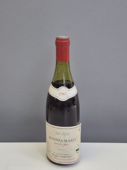 1 Bottle BONNES MARES Grand cru 1967 - Domaine...