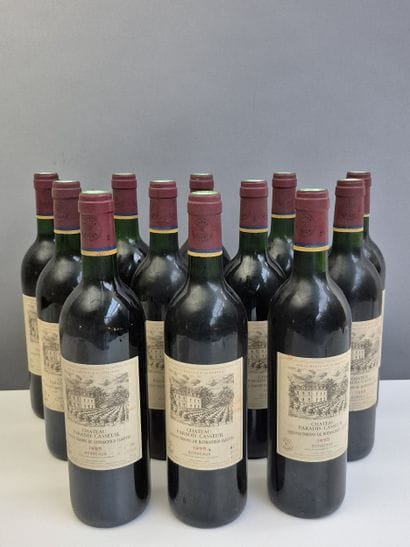 12 bottles Château PARADIS CASSEUIL 1995...