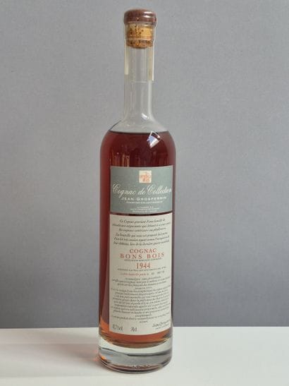 1 Bouteille de COGNAC Bons Bois, 1944, Sélection...