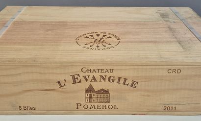 6 Bouteilles Château L'EVANGILE 2011 - Pomerol...