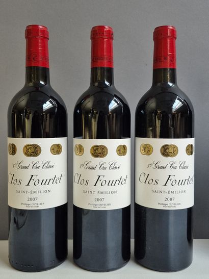 6 Bouteilles Château CLOS FOURTET 2007 -...