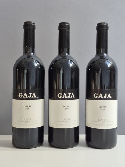 3 Bottles GAJA SPERSS 1998 - Langhe