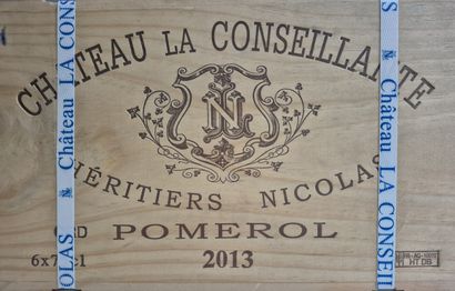 6 Bouteilles Château LA CONSEILLANTE 2013...