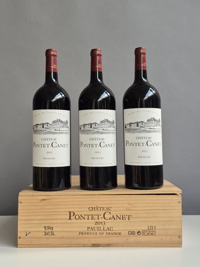 3 Magnums Château PONTET-CANET 2013 - 5e...