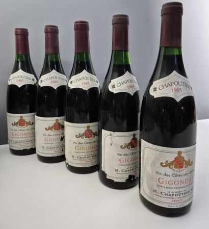 10 bottles GIGONDAS - Domaine CHAPOUTIER...