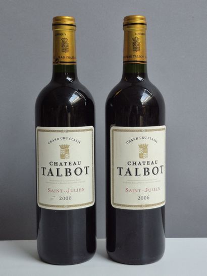 3 bottles BORDEAUX DIVERS 
2 Château TALBOT...