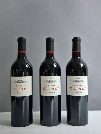 3 Bouteilles Château CLINET 2011 - Pomer...