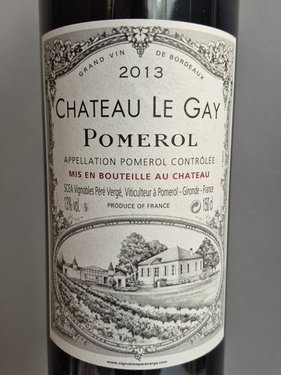 3 Magnums Château Le GAY 2013 - Pomerol 
En...