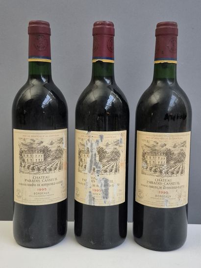 7 bottles Château PARADIS CASSEUIL 1995 -...