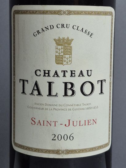 3 bottles BORDEAUX DIVERS 
2 Château TALBOT...