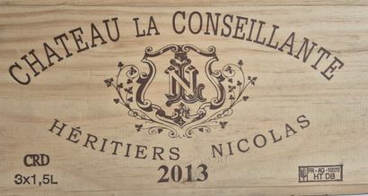 3 Magnum Château LA CONSEILLANTE 2013 - Pomerol...