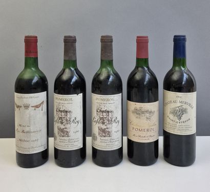 12 bottles BORDEAUX DIVERS 2 bottles Château...