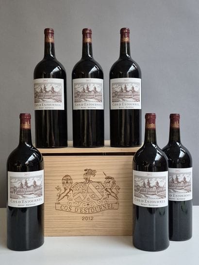 6 Magnums Château COS D'ESTOURNEL 2012 -...