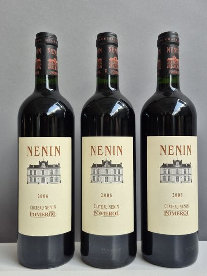 6 Bouteilles Château NÉNIN 2006 - Pomerol...