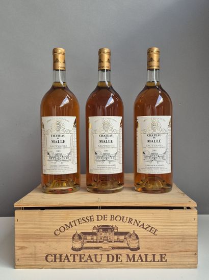 3 Magnums Château de MALLE SAUTERNES 2001...