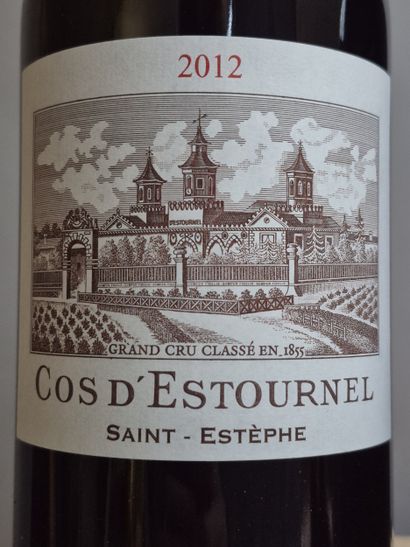 6 Magnums Château COS D'ESTOURNEL 2012 -...