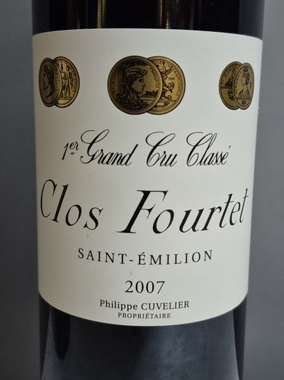 6 Bouteilles Château CLOS FOURTET 2007 -...