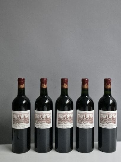 5 Bouteilles Château COS D'ESTOURNEL 2004...