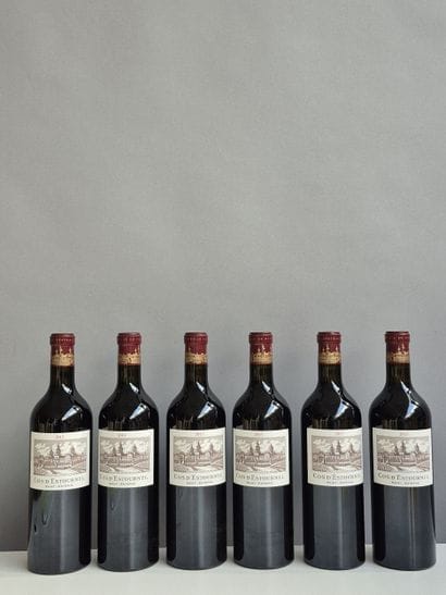 6 Bouteilles Château COS D'ESTOURNEL 2013...