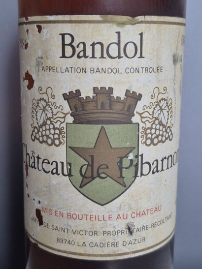 5 bottles Château de PIBARNON Bandol 1986...