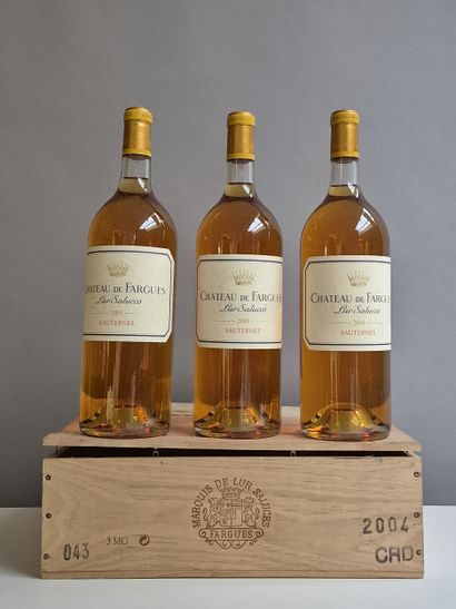 3 Magnums Château de FARGUES 2004 - SAUTERNES...
