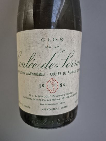 15 bottles Clos de La COULEE de SERRANT 1984...