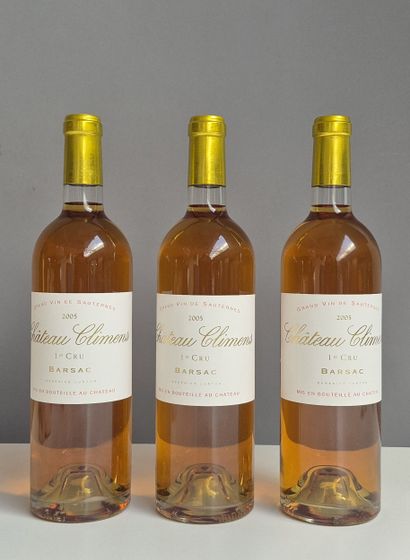 3 Bouteilles Château CLIMENS 2005 - 1er Cc...