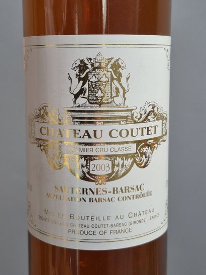 2 Bouteilles Château COUTET 2003 - 1er Cc...