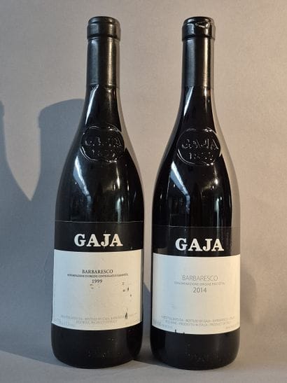 2 Bottles BARBARESCO - GAJA 
1999 and 2014...