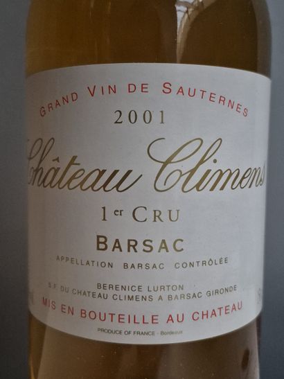 6 Magnums Château CLIMENS 2001 - 1er Cc SAUTERNES...