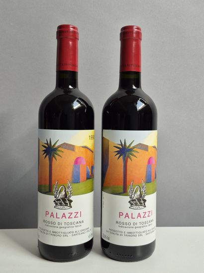 2 Bottles PALAZZI ROSSO DI TOSCANA 1998 -...