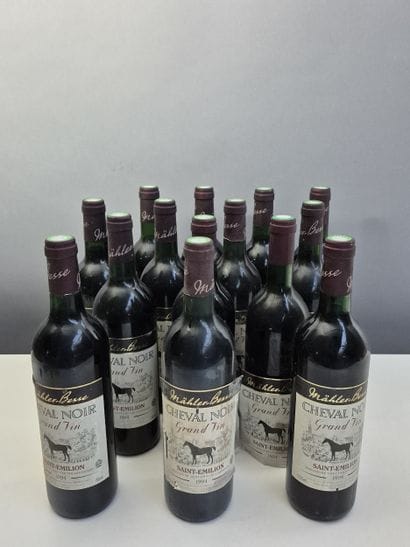 14 bottles CHEVAL NOIR 1994 - Saint Émilion....