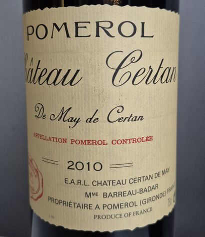 3 Bouteilles Château CERTAN de MAY 2010 -...